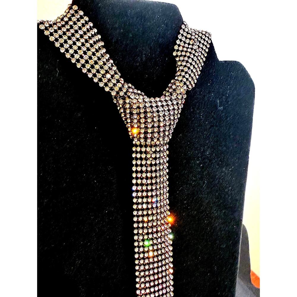 2 - Rhinestone Ties | Silver & Rose Gold - Picture 5 of 6